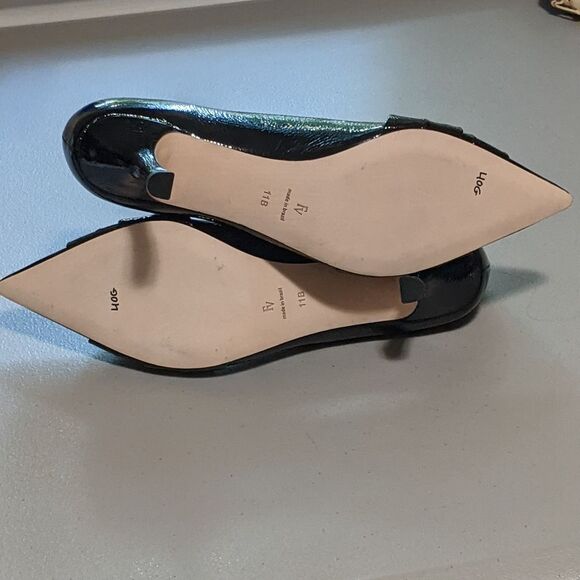 Frances Valentine NY Knot Kitten Heel Pointed Toe Pump 11B - Picture 4 of 12